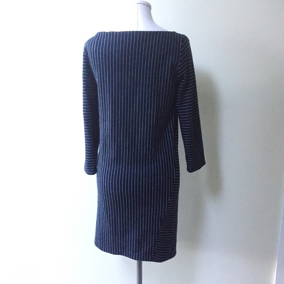 SISLEY Pin-Striped Wool-Blend Dress - Picture 2 of 4